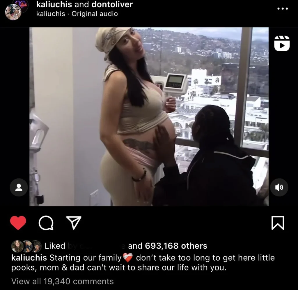 kali uchis announces pregnancy